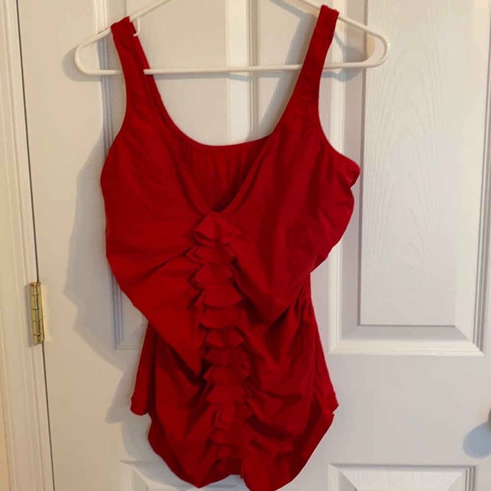 Profile Red Tankini Top